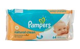 Pampers natural clean салфетки влажные