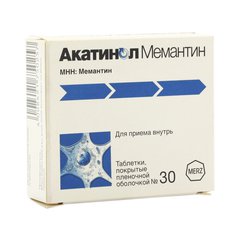 Акатинол мемантин - фото упаковки