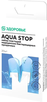 Пластырь М Здоровье Aqua Stop прозрачный