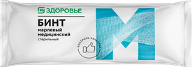 Бинт Магнит Здоровье марлевый стерильный