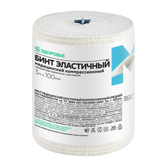 Бинт эластичный М Здоровье средней растяжимости
