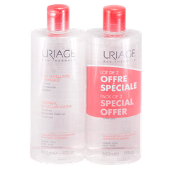 Uriage Thermal Micellar Water мицеллярная вода очищающая для кожи склонной к покраснению дуо