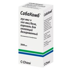 СабаКомб аэр.для инг.доз.250мкг/доза+100мкг/доза бал. - фото упаковки