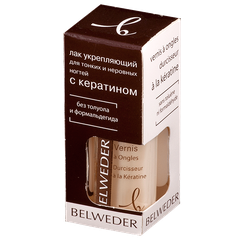 Бельведер лак д/ногтей укрепляющий с кератином для тонких и неровных