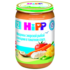 Hipp Макароны с морской рыбой и овощами