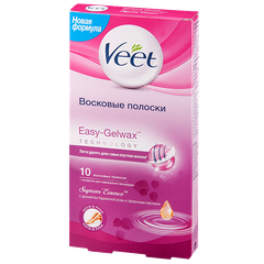 Полоски "Veet" Suprem Essense восковые с ароматом бархатной розы
