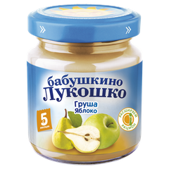 Бабушкино Лукошко Пюре яблоко-груша