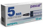 Шприц Pascal 3х компонентный типа "Луер" 22G