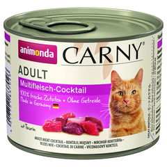 Корм для кошек ANIMONDA CARNY ADULT коктейль из разных сортов мяса для взрослых кошек конс.