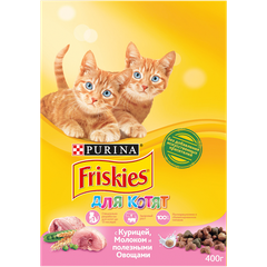 Корм для котят FRISKIES курица с молоком сух.400г