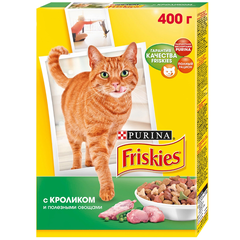 Корм для кошек FRISKIES кролик с овощами сух.400г