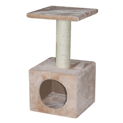 Когтеточка для кошек FOXIE Домик 30x30x57см бежевый