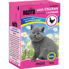 Корм для котят BOZITA MINI 2106 кусочки в желе с Курицей конс.