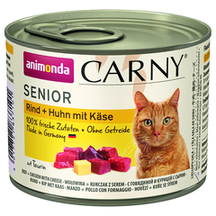 Корм для кошек ANIMONDA Carny Senior для стареющих кошек курица, сыр конс.