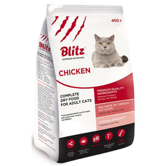 Корм для кошек BLITZ adult cat chiken с мясом курицы