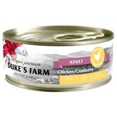 Корм для кошек DUKE'S FARM Курица, клюква конс.