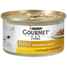 Корм для кошек GOURMET Gold курица, печень кусочки в подливе конс.