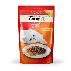 Корм для кошек GOURMET Mon Petit Говядина конс.