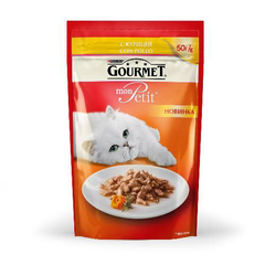 Корм для кошек GOURMET Mon Petit Курица конс.
