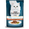 Корм для кошек GOURMET PERLE утка кусочки в подливе конс.