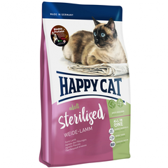 Корм для кошек HAPPY CAT Fit & Well Sterilised Пастбищный ягненок сух.