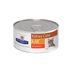 Корм для кошек Hill's Prescription Diet Feline K/D при заболевании почек, курица конс.
