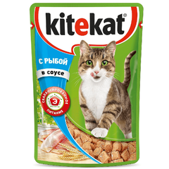 Корм для кошек KITEKAT кролик в желе конс. пауч