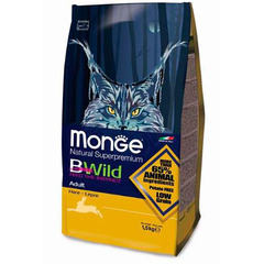 Корм для кошек MONGE Bwild Cat Hare с мясом зайца сух.