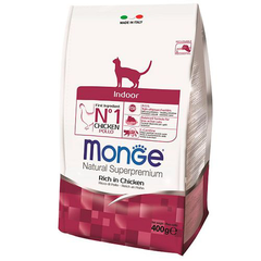 Корм для кошек MONGE Cat Indoor для домашних кошек сух.