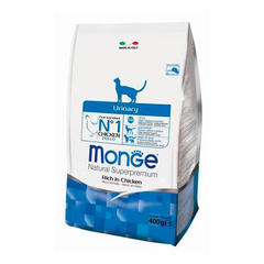 Корм для кошек MONGE Cat Urinary профилактика МКБ сух.