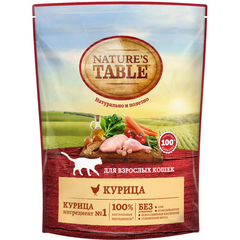 Корм для кошек NATURE'S TABLE Курица сух.