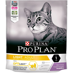 Корм для кошек PRO PLAN низкокалорийный индейка, рис сух.
