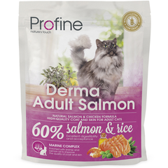 Корм для кошек PROFINE Derma лосось сух.
