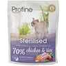 Корм для кошек PROFINE Sterilised для стерилизованных и кастрированных курица, рис сух.