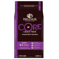 Корм для щенков WELLNESS Core Puppy беззерновой индейка с курицей сух.