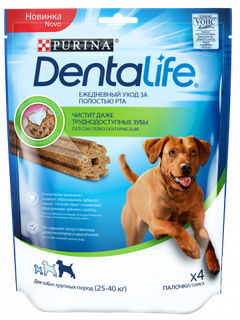 Лакомства для собак DENTALIFE Large