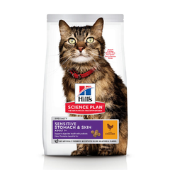 Корм для кошек Hill's Sensitive Stomach & Skin c чувствительной кожей и желудком сух.