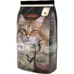 Корм для кошек LEONARDO Maxi GF для крупных пород, беззерновой, курица сух.