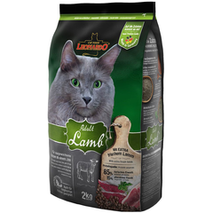 Корм для кошек LEONARDO для склонных к аллергии, ягненок с рисом сух.