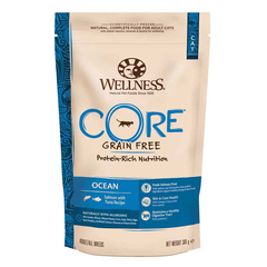 Корм для кошек WELLNESS Core Ocean беззерновой лосось с тунцом сух.