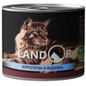 Корм для кошек LANDOR куропатка с индейкой банка