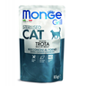 Корм для кошек MONGE Cat Grill Pouch для стерилизованных кошек итальянская форель пауч