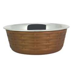 Миска для животных FOXIE Woven Fusion Bowl металлическая