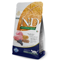 Корм для кошек FARMINA N&D Ancestral Grain Line ягненок с черникой сух.