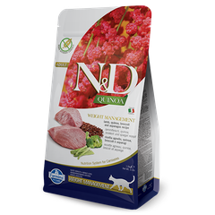 Корм для кошек FARMINA N&D Quinoa Line беззерновой контроль веса, ягненок сух.