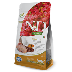 Корм для кошек FARMINA N&D Quinoa Line беззерновой уход за кожей и шерстью, перепелка сух.
