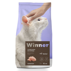 Корм для кошек Winner для пожилых курица сух.