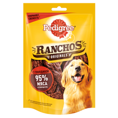 Лакомство для собак PEDIGREE Ranchos мясные ломтики с говядиной