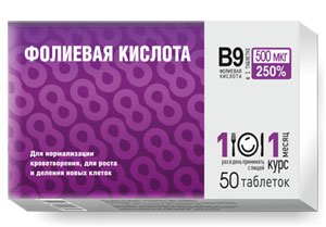 Фолиевая кислота - фото упаковки