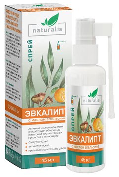 Натуралис эвкалипт, спрей для гигиены полости рта